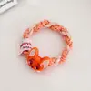 Etiqueta de Tela de Dibujos Animados Zootopia Judy Nick Goma para el Cabello para Niñas, Diadema Trenzada de Alta Elasticidad, Cuerda para el Cabello Versátil