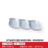 Prato de melamina branca criativo com compartimentos para café da manhã lanches salada em formato de jade porcelana prato loja de hot pot imitação porcelana prato de molho