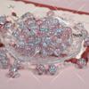 Venta al por mayor [rojo] 10 mm de hielo a través de cuentas de vidrio, cuentas de vidrio, bricolaje, pulsera de cuentas, collar, material hecho a mano