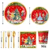 Nuevos Suministros para Fiesta Temática Navideña Cascanueces Vajilla Decoración Ambiente de Fiesta Montaje Accesorios Pancarta Mantel