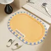 Esterilla de Baño de Lino Absorbente de Agua Secado Rápido Antideslizante para Puerta de Inodoro Uso en el Hogar Ducha Baño Esterilla Especial para Pies
