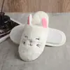 Pantuflas Desechables de Terciopelo Coral para Hotel, Estilo Otoño e Invierno, Dibujos Animados para Toda la Familia, Uso en Casa para Mujer, Felpa, Antideslizantes, Cálidas