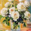 Pintura de Diamante Flor Landscape de Comércio Exterior Transfronteiriço 5D Artesanal DIY Adesivo de Diamante Pintura Sala de Estar Quarto Pintura Decorativa Ornamentos