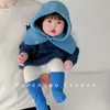 Gorro Integral para Bebé Otoño e Invierno Gorro Cálido con Bufanda, Lindo y Versátil, Gorro Unisex para Bebé con Protección para Orejas, Gorro de Punto para Niños Moderno
