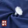 Pantalones largos de color liso para hombre, pantalones para adulto de cintura alta, holgados, talla grande, pantalones de lana para otoño e invierno, pantalones interiores finos, cálidos