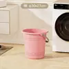 Juego de Cubo de Agua para el Hogar, Lavabo, Cucharón de Agua, Cubo de Plástico Engrosado, Gran Capacidad, Uso Doméstico, Set de Tres Piezas para Baño en Dormitorio de Estudiantes