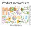 Nuevo LD96021, candelabro con diseño de mariposa y flores de animales pequeños de dibujos animados para habitación de niños, pasillo, decoración de pared del hogar, pegatina de pared