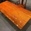 Mesa de Chá Okan de Madeira Maciça Placa Grande Estilo Chinês Mesa e Cadeira de Escritório para Chefe Combinação de Troncos
