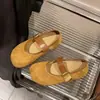 Sapatos Birkenstock bicolores estilo francês para mulheres, novos sapatos Mary Jane outono 2026, sola macia, super macios, perfeitos com saias, mocassins e sapatos baixos