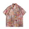 Camisas Florais Casuais Havaianas Estilo Tailandês para Homens e Mulheres, Sensação Relaxada de Verão, Camisas Florais de Casal para o Festival Songkran na Praia, Tendência