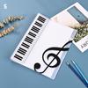 En Stock 40 Páginas A4 Carpeta Multicapa para Partituras Carpeta para Partituras de Práctica para Piano Carpeta para Archivos Opcional Multicolor