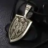 AliExpress ebay Novo Pingente de Medalha de Anjo Escudo de Anjo Retrô Joia de Cruz Masculina Atacado
