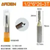 Cuchilla de Corte de Tres Hojas Arden Tct Cabezal de Corte para Máquina de Recorte para Carpintería Máquina de Grabado Cuchilla Ranuradora Rompevirutas de Acero de Tungsteno