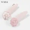 O novo presilha lateral de mola da Wjia é simples, doce e versátil. É um acessório de cabelo feminino com um toque de luxo, perfeito para prender a franja e fios soltos.