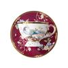 Conjunto de café de porcelana de osso de alta qualidade xícara e pires prato de lanche de leite pote de açúcar bandeja de panela de cerâmica peças soltas de cerâmica tarde flor de chá conjunto