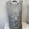 Tecido Oxford Alça de Alumínio Garrafa de Reciclagem Personalizada Simples Saco de Armazenamento Cesto de Roupas Sujas Dobrável para Casa Saco de Reciclagem