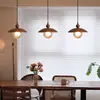 Lustre de sala de jantar estilo vintage de luxo leve, novo lustre de cabeceira de quarto, luminária de parede de alta qualidade, luminária de ferro para hall de entrada