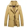 Chaqueta de otoño e invierno para hombre Joven con forro de terciopelo cortavientos acolchado para hombre de longitud media versión coreana talla grande corte ajustado venta al por mayor
