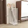 Estante de Almacenamiento para Paraguas para Uso Doméstico, Soporte para Paraguas para Entrada, Portaparasol para Puerta, Estante de Almacenamiento con Drenaje de Agua, Cubo de Almacenamiento