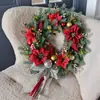 Decorações de Natal Transfronteiriças Conjunto de Guirlanda de Natal de 50cm Decoração de Natal DIY Guirlanda de Videira Enfeites de Natal para Pendurar