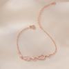Pulsera de calabaza nueva Jin Hongyu para mujer plata esterlina diseño nicho temperamento pulsera circonita micro incrustada joyería ins al por mayor