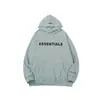Moletom com Capuz de Veludo Estampado com Letras Estéreo Essentials Névoa Jaqueta Street Hip-Hop Juvenil Masculina e Feminina