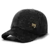 Nuevo Sombrero de Peluche para Exteriores Otoño e Invierno Engrosado Cálido Gorra de Béisbol Negra Versátil Invierno Engrosado Protección para los Oídos Gorra de Béisbol
