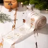 Cinta Navideña Transfronteriza Haobei Rollo de Cinta para Árbol de Navidad Cinta Decorativa DIY Cinta de Cinta Plata Navideña Decoración