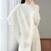 Otoño/Invierno 100% Seda Lana Flor Tridimensional Margarita Suéter Bufanda Chal Cardigan Tejido Capa Cubre