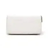 Bolso para teléfono móvil sencillo y moderno para mujer, bolso largo multifunción, bolso para tarjetas de gran capacidad, tarjetero a cuadros de color liso