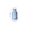 Nuevo Jarrón de Cerámica Azul y Blanco Estilo Chino Patrón de Flores y Pájaros en Dos Colores Azul y Rosa Botella de Decoración para el Hogar Sala de Estar Arreglo Floral Porcelana