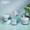 Pote de Creme com Liner Interno de Parede Espessa de Alta Transparência Personalizado Branco 20g Pote de Máscara 30g 50g Recipiente Dosador de Plástico para Creme Facial