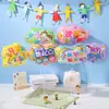 Temporada de Volta às Aulas Balão de Filme de Alumínio Infantil Decoração de Mesa Mesa Flutuante Sala de Aula de Jardim de Infância Mesa de Escola Primária Decoração Balão