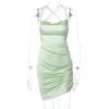 Vestido elegante con cordones y espalda hueca, estilo europeo y americano, primavera 2021, sexy, transfronterizo, para mujer