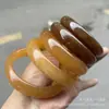 Suministro en Vivo del Fabricante de Pulseras de Material de Azúcar de Jade Afgano Natural Artesanía de Barra Redonda Joyería para Mujer Venta al por Mayor en Rusia