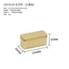 Caja metálica rectangular con tapa plana para pasteles de copo de nieve y pasteles de piña, caja metálica de embalaje universal portátil, caja de alimentos hecha a medida para rollitos de huevo