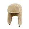 Sombrero Lei Feng para hombres de mediana edad y mayores, de otoño e invierno, resistente al viento y al frío, con protección para los oídos y el cuello, cálido y grueso de terciopelo.