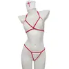 Lingerie Sexy Feminina Puro Desejo Conjunto de Uniforme de Enfermeira Biquíni Sexy com Suspensório Tentação Gratuito Três Horas na Cama Dropshipping