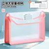Bolsa de Almacenamiento con Broche Huajie, Bolsa Impermeable Engrosada para Documentos, Bolsa Transparente Resistente al Desgaste para Clasificación de Materias Estudiantiles, Bolsa Organizadora de Documentos