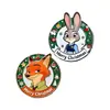 Imanes Magnéticos para Refrigerador de Nick y Judy de Zootopia - Edición Navideña, Imanes Magnéticos de Acrílico de Alto Valor para Refrigerador