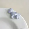 Color Sólido Acrílico Galvanizado UV Pony DIY Agujero Recto Cuentas Cadena de Teléfono Bolso Colgante Llavero Accesorio Materiales