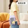 Bolsa para teléfono móvil de rejilla espacial, bolso pequeño cruzado, bolsa de almacenamiento para dispositivo de aprendizaje portátil, máquina de cuentos, audífono, bolsa de almacenamiento con cremallera