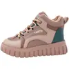Zapatos de Mujer Nuevos Zapatos de Algodón 2026 Invierno Acolchados con Terciopelo Calidez Doble Zapatos de Algodón Moda Botas Deportivas de Caña Alta Zapatos Casuales
