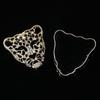 Nueva cabeza de leopardo acrílica con diamantes, accesorios de aleación para bricolaje, funda para teléfono móvil, decoración de salida de aire de coche, hebilla de material