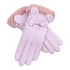 Guantes Invierno Mujer Cálidos A prueba de frío con forro polar Engrosados Esquí Ciclismo Lindo Estudiante Guantes de Algodón Pantalla Táctil Ciclismo