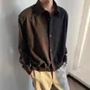 Camisa branca de alta qualidade com mangas compridas para homens, estilo casual e sofisticado de verão, adequada para ir ao trabalho, jaqueta de corte ajustado