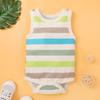 Ropa de Niños Verano Bebé Lindo Patrón de Bebé Niños y Niñas Chaleco sin Mangas Estampado Camiseta Triangular Niños