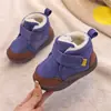 Zapatos Nuevos de Invierno 2024 para Bebés y Niños Pequeños Botines Cortos para Niños con Forro de Felpa Engrosados Antideslizantes Suela Suave Botas de Nieve para Bebés