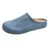 Medias Pantuflas Birkenstock de Gamuza con Suela Gruesa y Puntera Abierta para Mujer Ropa de Exterior Primavera/Otoño 2026 Nuevo Estilo Primavera/Otoño Pantuflas Medias Retro Feas Lindas para Mujeres Embarazadas