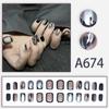 Ropa de estilo dark hot girl y parche de uñas negro plateado floreciente corto desmontable pieza de uña postiza producto terminado al por mayor
